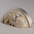 Giallo Ornamental (Granite pulls and handlesf for kitchen cabinet drawer)